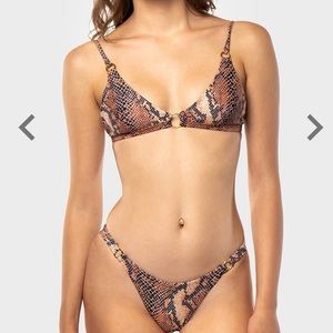 Blackbough Swim Snake Skin Print Bikini